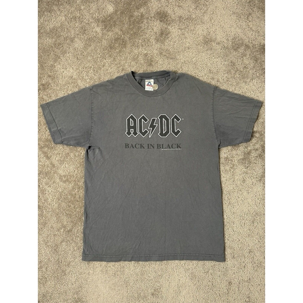 Vintage men's Tshitr AC/DC 2007 Back in Black tour tee #rocktee Size L